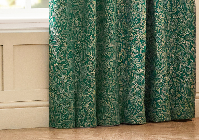Grantley Pencil Pleat, Emerald - Ready Made Curtains - Image 6